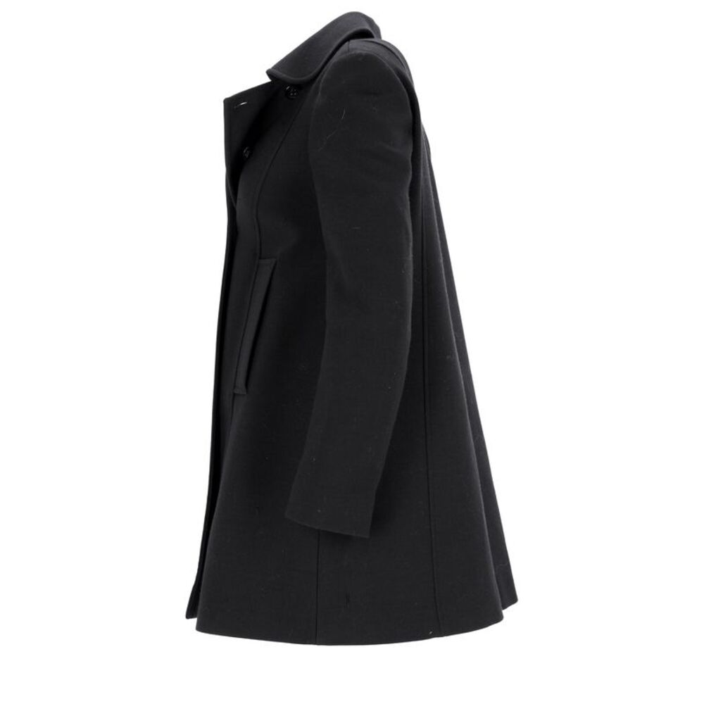 Red Valentino Garavani Double-Breasted Coat in Black Wool - Picture 4 of 10